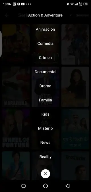 Screenshot of King Hub App