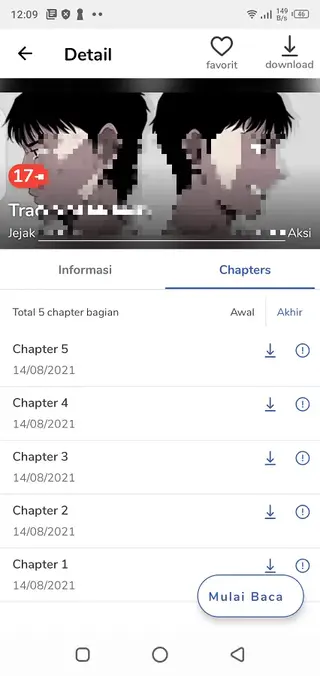 Screenshot of Komiku Android