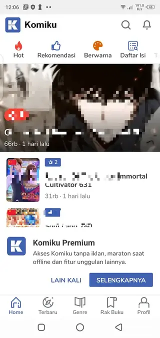 Screenshot of Komiku Apk