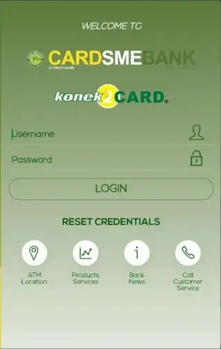 Screenshot of Konek2Card Online Banking