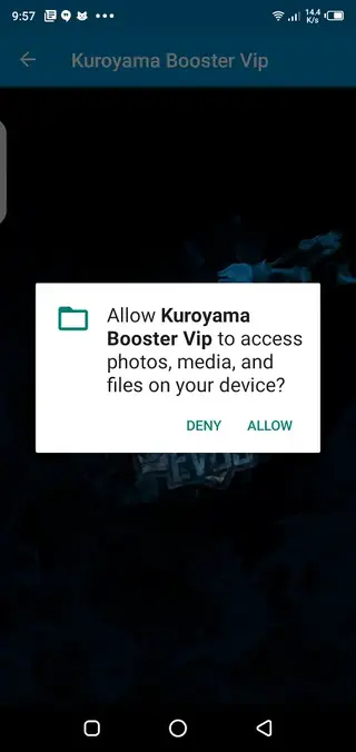 Screenshot of Kuroyama Booster VIP Android