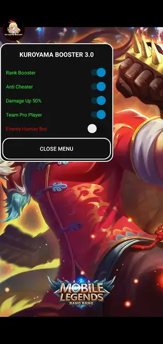 Screenshot of Kuroyama Booster VIP ML