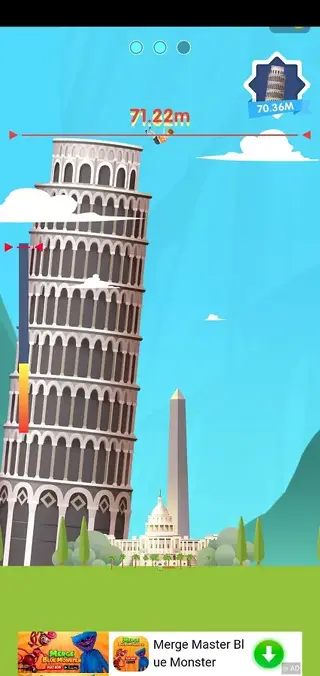 Screenshot of Lady Toss Game