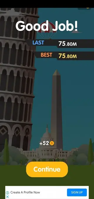 Screenshot of Lady Toss Android
