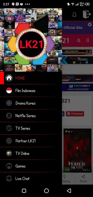 Screenshot of LayarKaca21 Apk