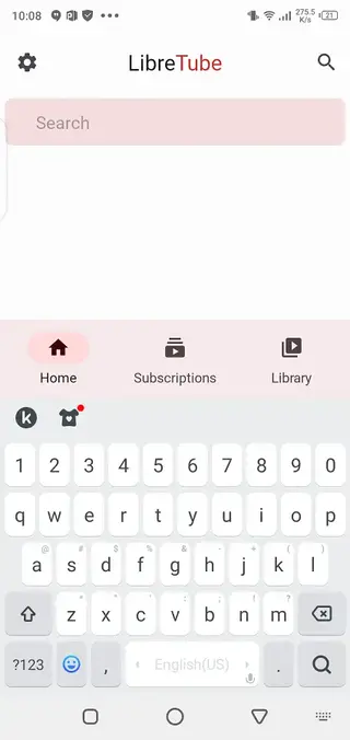 Screenshot of Libre Tube Android
