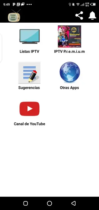 Screenshot of Listas IPTV Apk