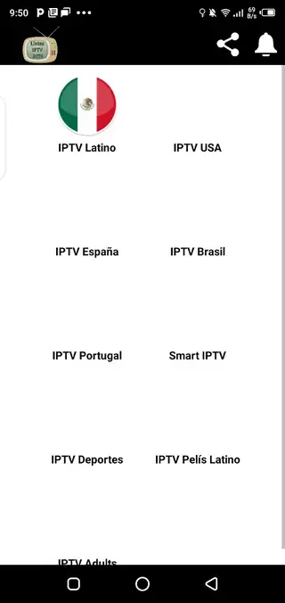 Screenshot of Listas IPTV Download