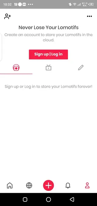 Screenshot of Lomotif