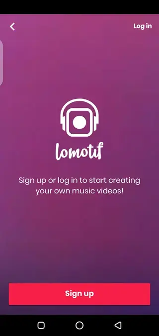 Screenshot of Lomotif Android