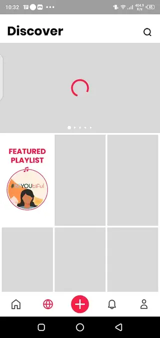 Screenshot of Lomotif App