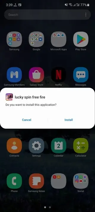 Screenshot of Lucky Spin Free Fire Apk