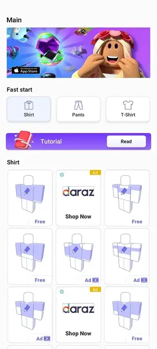 Screenshot of Makerblox App