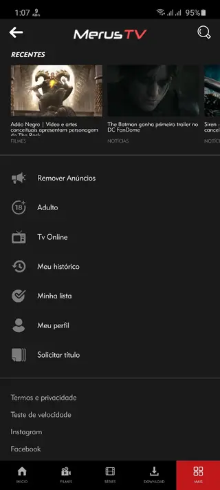 Screenshot of Merus TV Apk