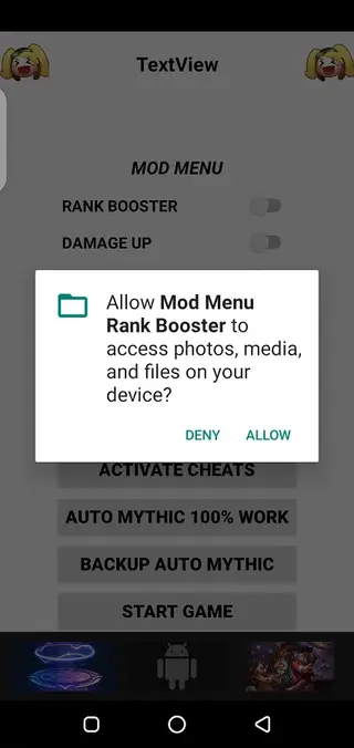 Screenshot of Mod Menu Rank Booster Download