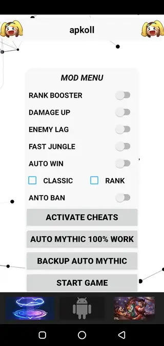 Screenshot of Mod Menu Rank Booster Android