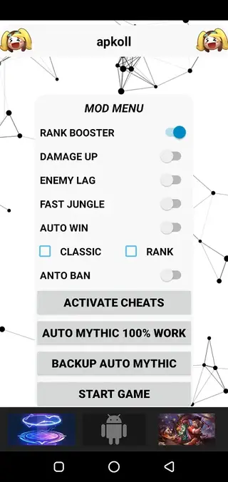 Screenshot of Mod Menu Rank Booster