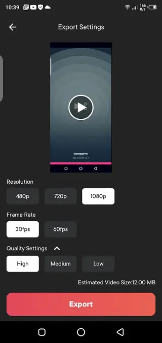 Screenshot of Montage Pro Apk