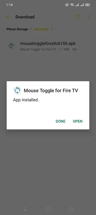 Screenshot of Mouse Toggle For Fire Tv Android