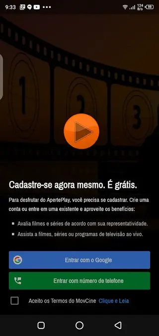 Screenshot of Movcine Android