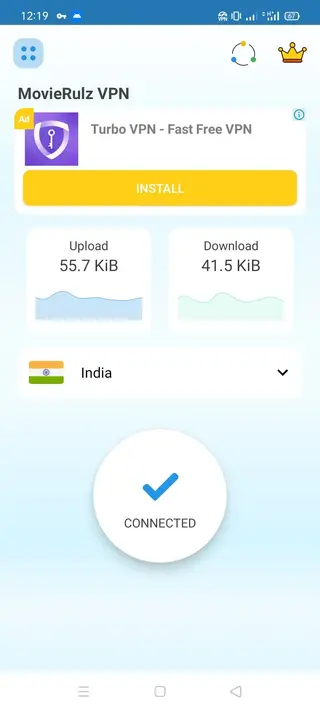 Screenshot of Movie Rulz VPN Apk