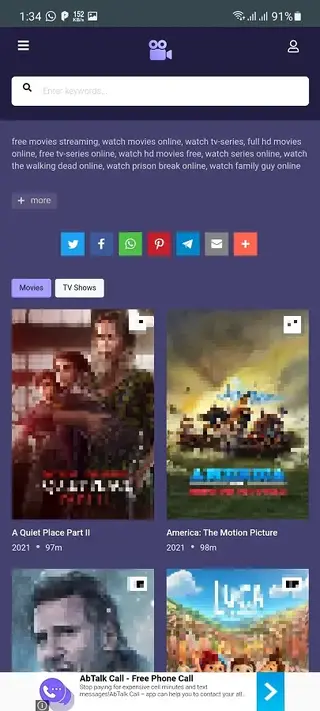 Screenshot of Moviesjoy Apk