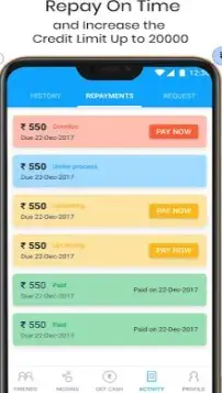 Screenshot of mPokket App