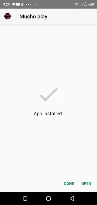 Screenhot of Mucho Play App