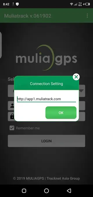 Screeenshot of Muliatrack Android