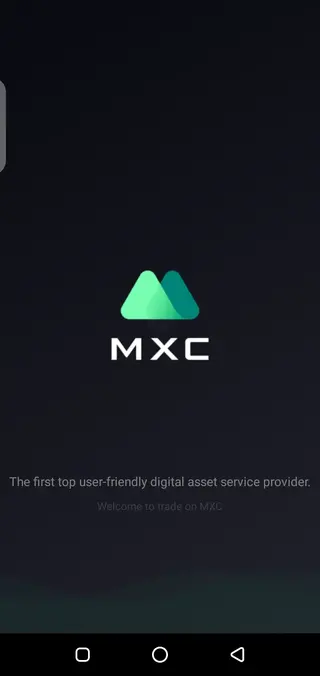 Screenshot of Mxc Exchange App