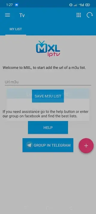 Screenhot of MXL TV Android