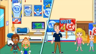 Screenshot of My City Election Day Game