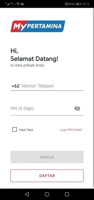 Screenhot of My Pertamina Apk