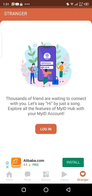 Screenhot of Myid App