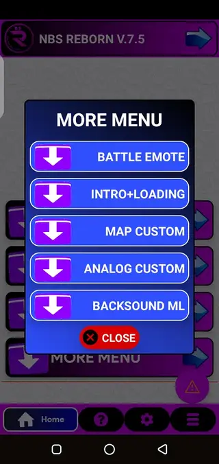 Screenshot of NBS Reborn Android