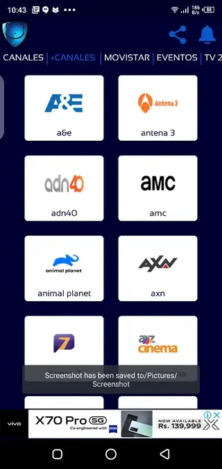 Screenshot Neko TV App