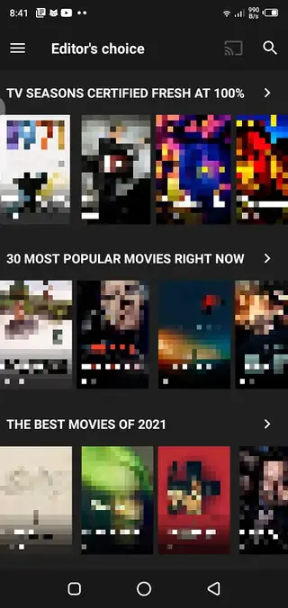 Screenshot of Netflix SV4 Android