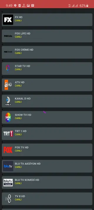 Screenshot of Netv Gold App