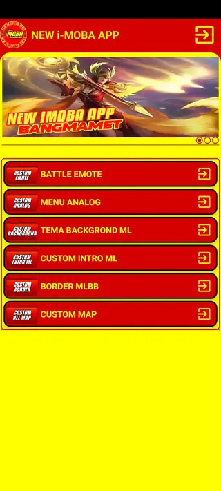 Screenshots of New IMOBA App