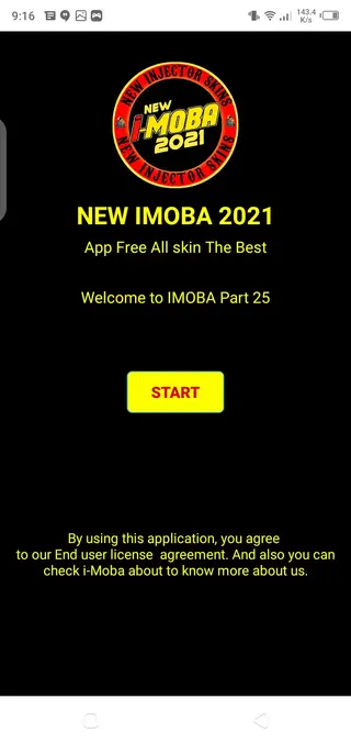 Screenshot of New IMOBA 2021 App