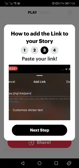 Screenhot of NGL Android