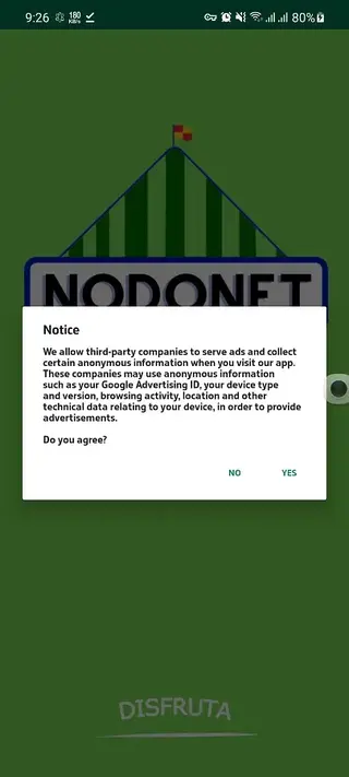 Screenshot of Nodonet Download
