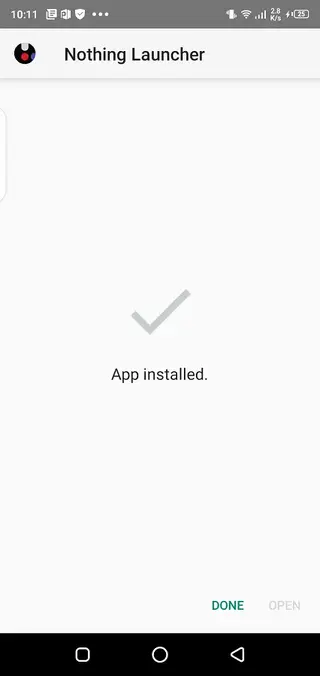 Screenshot of Nothing Launcher App