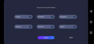 Screenshot of Open Browser Android TV