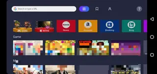 Screenshot of Open Browser Android TV Apk
