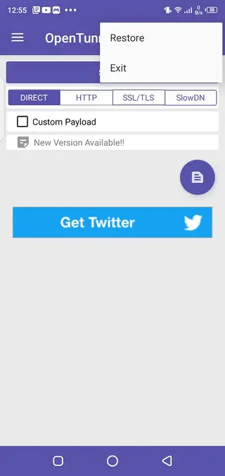 Screenshot of Open Tunnel Download