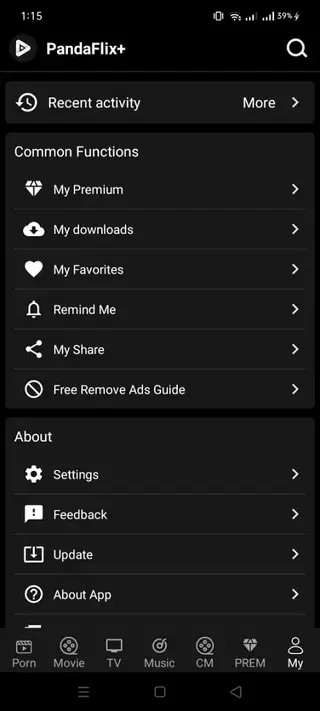 Screenshot of PandaFlix Download