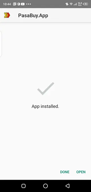 Screenshot of PasaBuy Android