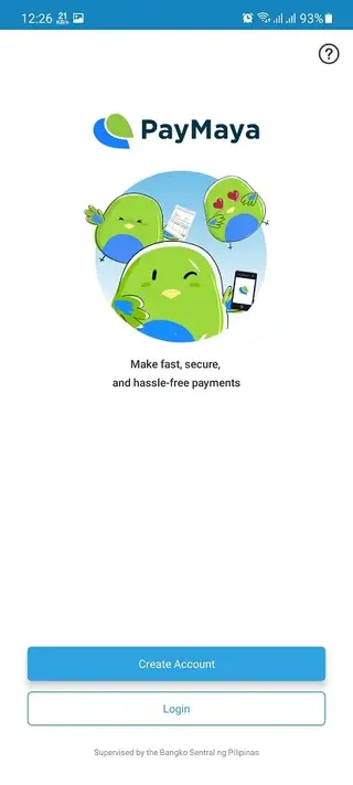 Screenshot of PayMaya