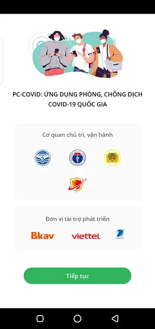 Screenshot of PC Covid App